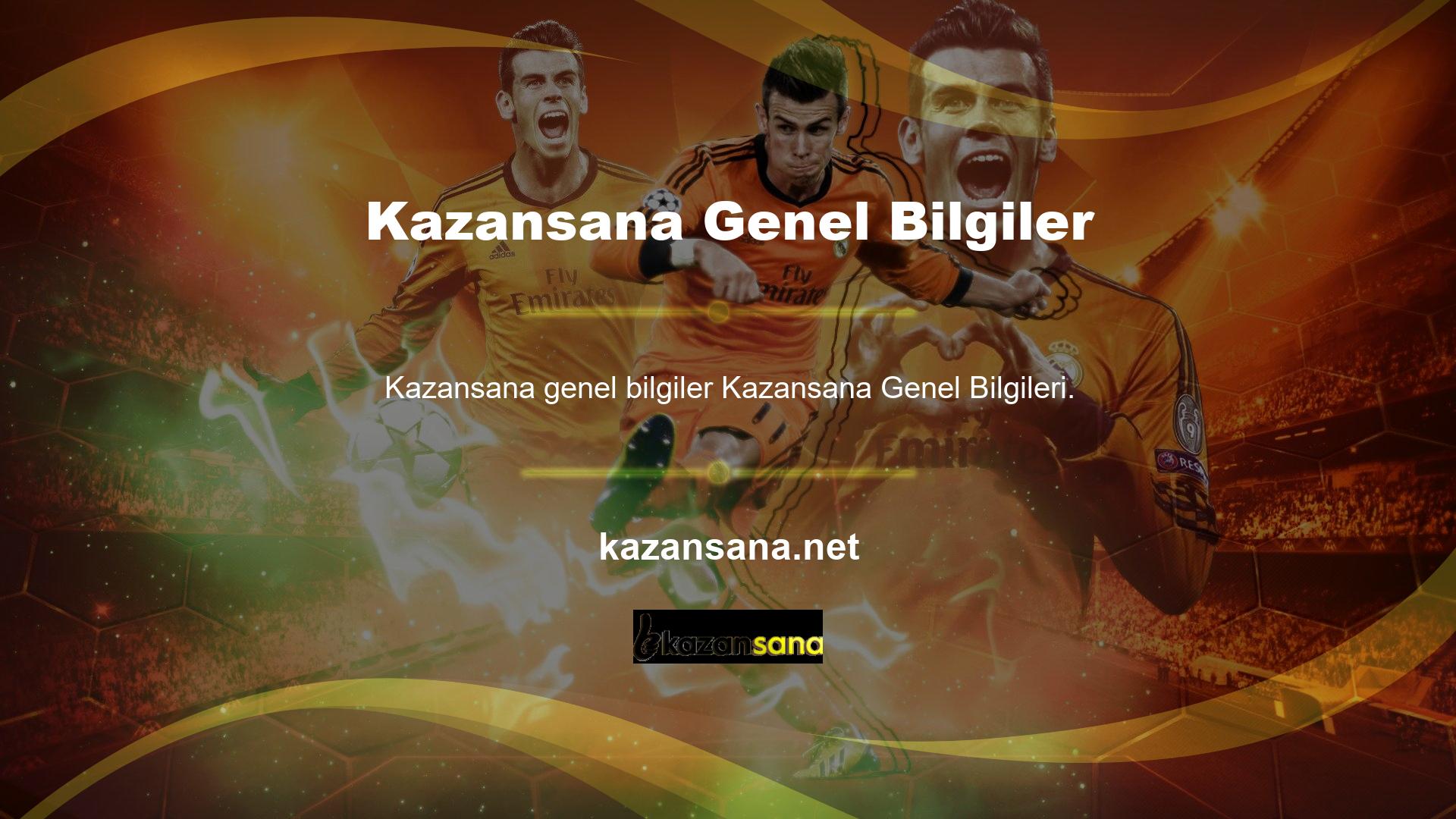 Tüm Kazansana Genel Bilgileri olarak Canlı Bahis Sekmesi Tasarımı, istatistik ve maç duyuruları üyeler için fazlasıyla yeterlidir